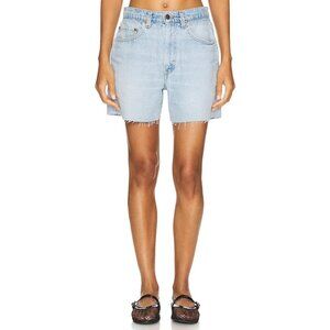 aligrace Long Baggy Shorts Light Blue